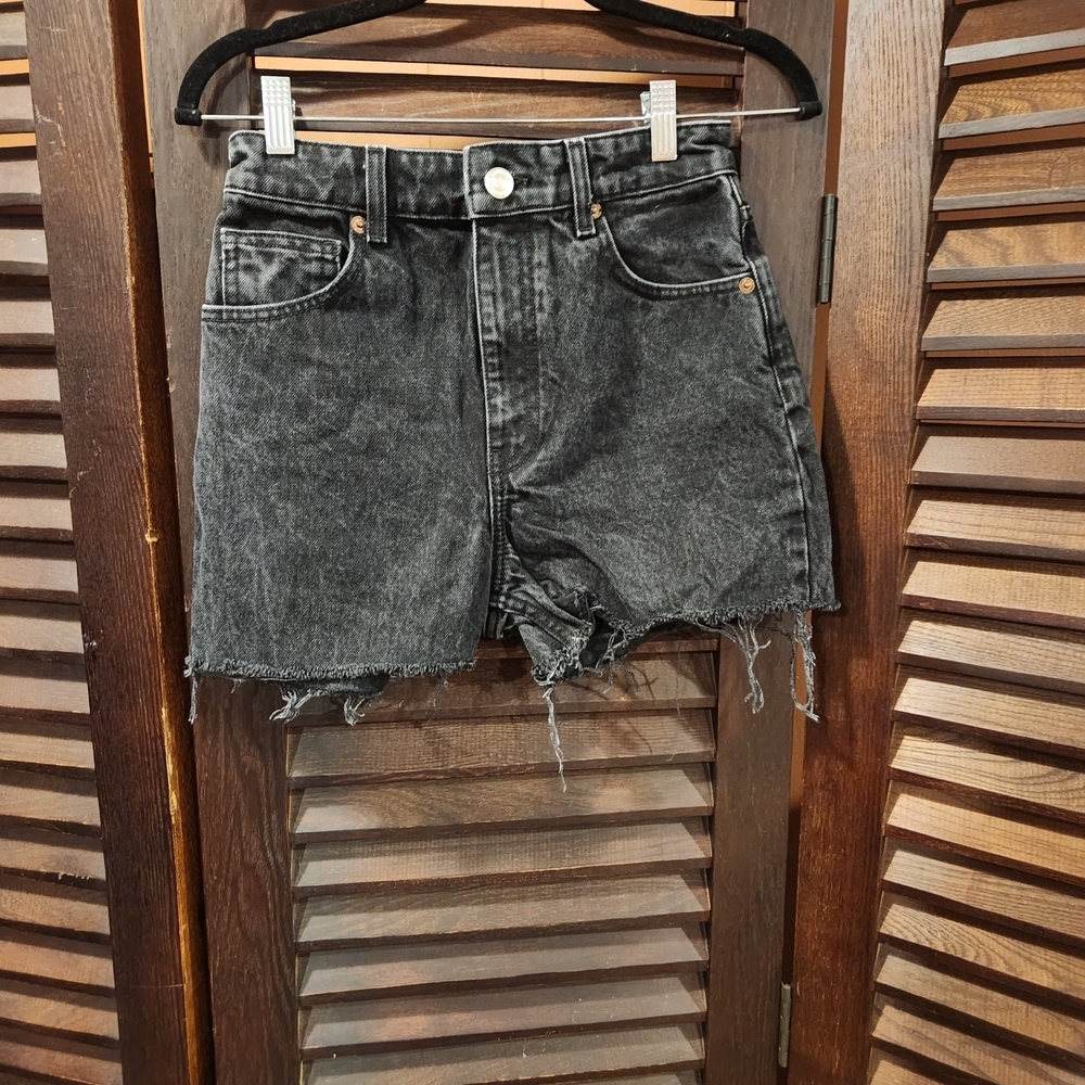 Zara Charcoal Jean Shorts